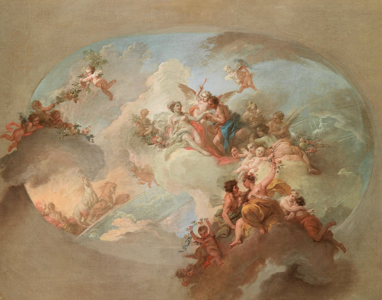 Flora ve zefir, Mars ve Venüs, Apollo