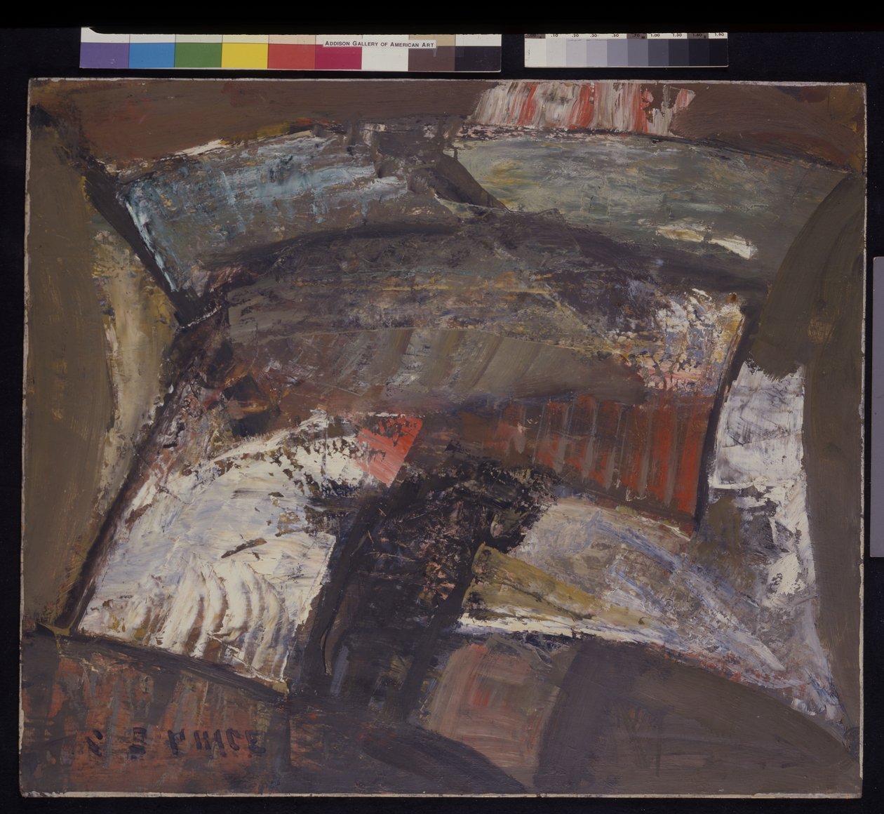Soyutlama #3, c.1940 (panel, karton üzerine yağlı boya) by Clayton S. Price