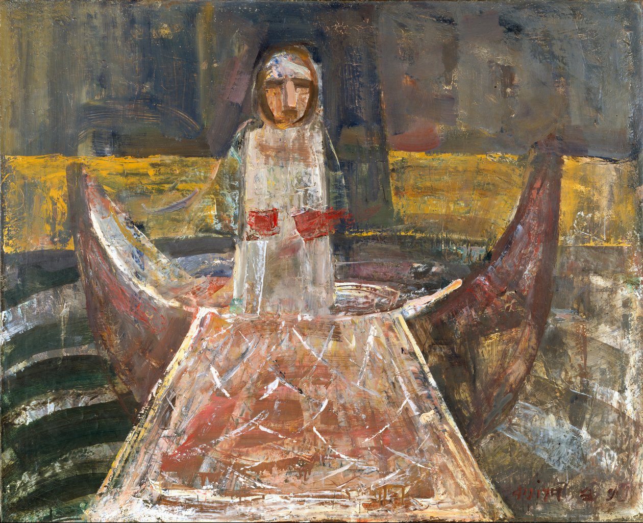Balıkçı, 19. yüzyıl sonu - 20. yüzyıl başı (tuval üzerine yağlı boya) by Clayton S. Price