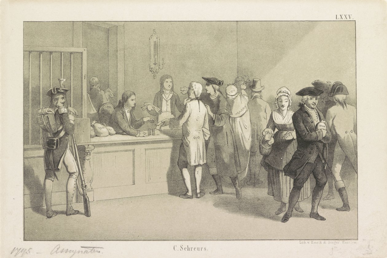 Atamaların ödenmesi, 1795 by Clemens Prosper Schreurs