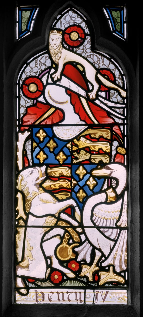 Henry IV Hanedanlık armaları, 1867-71 (vitray) by Clement James Heaton