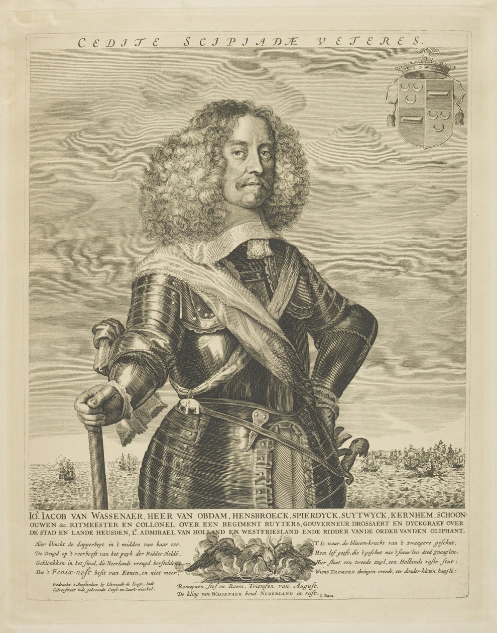 Jacob van Wassanaer, 17. yüzyılın sonlarında (gravür) by Clement de Jonghe