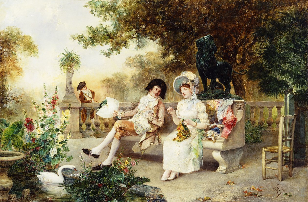 Samimi Bir Konuşma, by Clemente Pujol de Gustavino