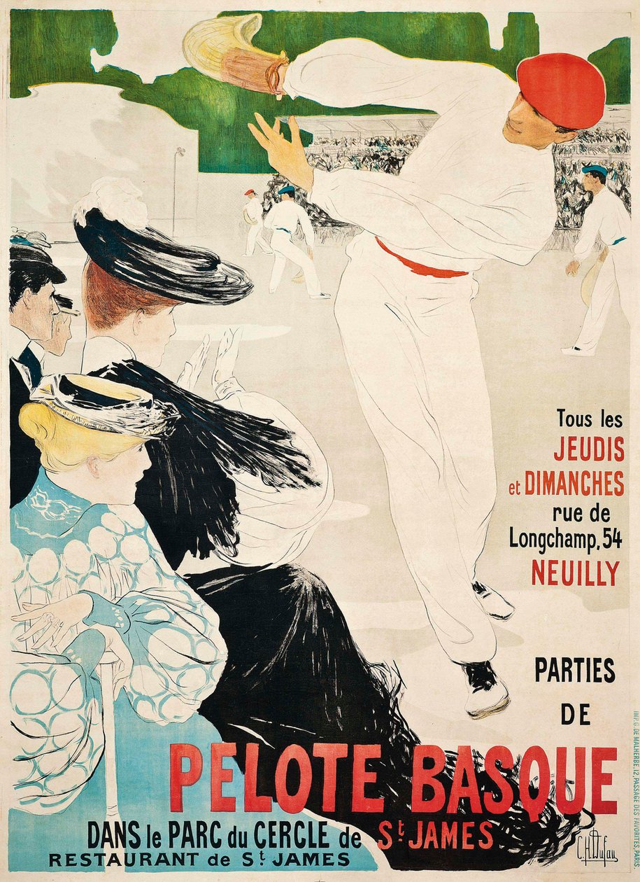 Bask pelotası, c. 1903. by Clementine Helene Dufau