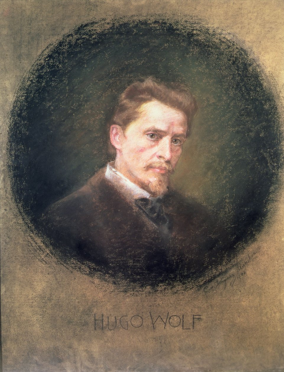Hugo Wolf (1860-1903), 1902 (pastel) by Clementine Wagner