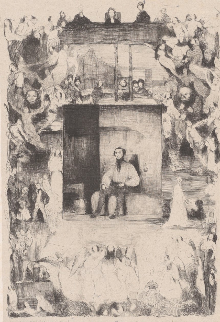 Mahkum Bir Adamın Son Günü, 1833. by Célestin Nanteuil