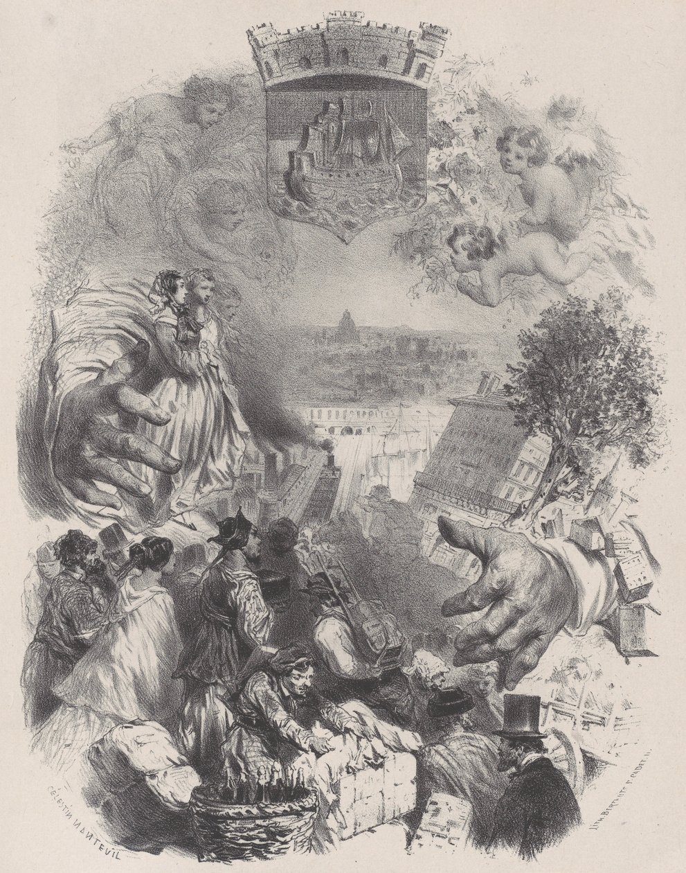 Antik ve Modern Sanatçılar için Başlık Sayfası, Cilt. IX, yaklaşık 1848-62. by Célestin Nanteuil