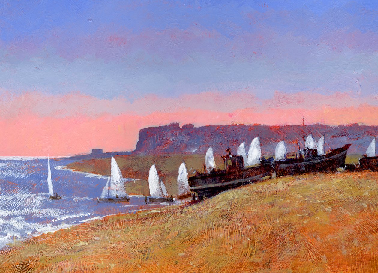 Noel Günü Lansmanı, 2007 (gemide akrilik) by Clive Metcalfe