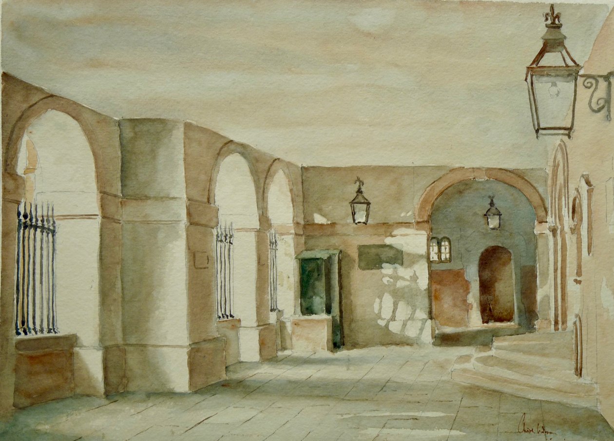 College Pump, 2010 (suluboya) by Clive Wilson