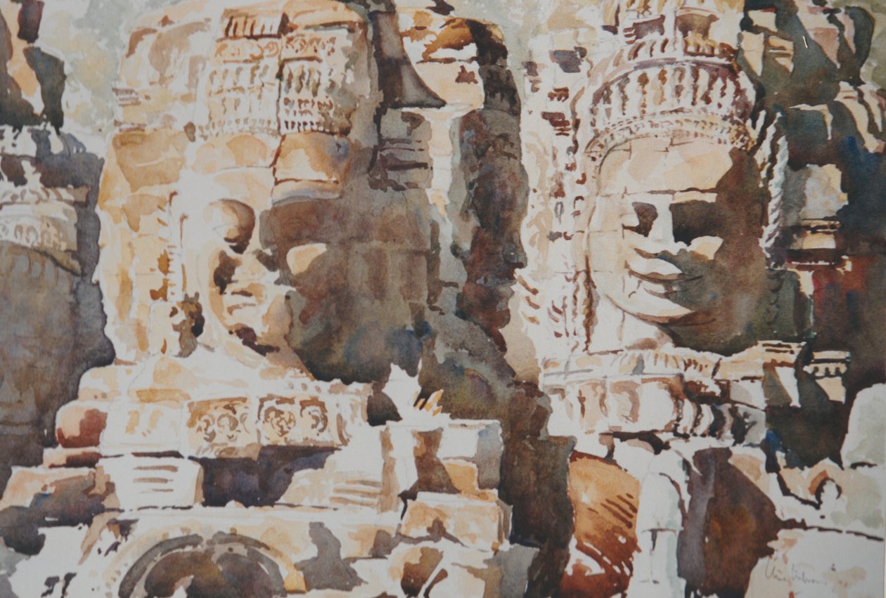 Kuşluk Vakti - Sempati (Doğu), 2000 (suluboya) by Clive Wilson