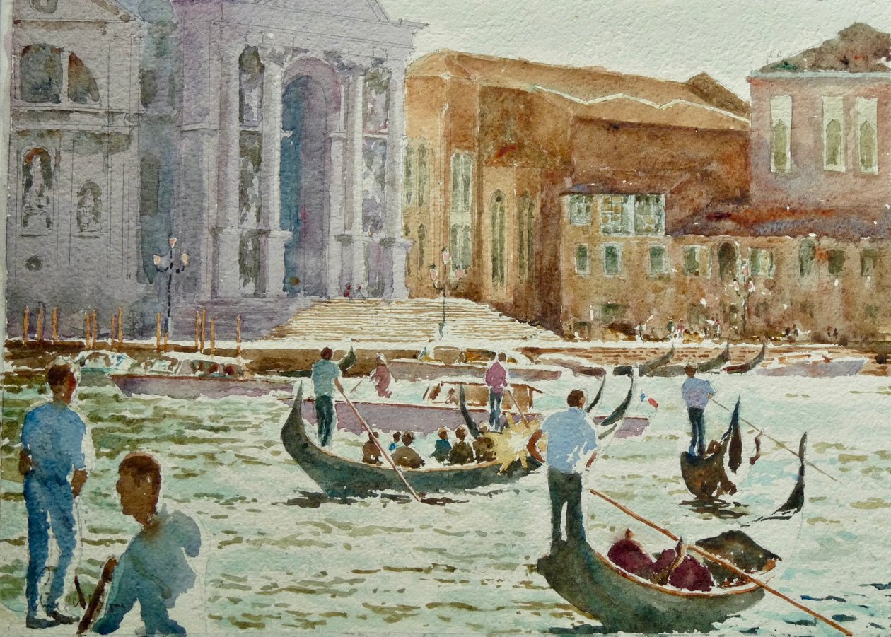 Selam, Akşam Yoğun Kullanım Saatleri, 2020 (suluboya) by Clive Wilson