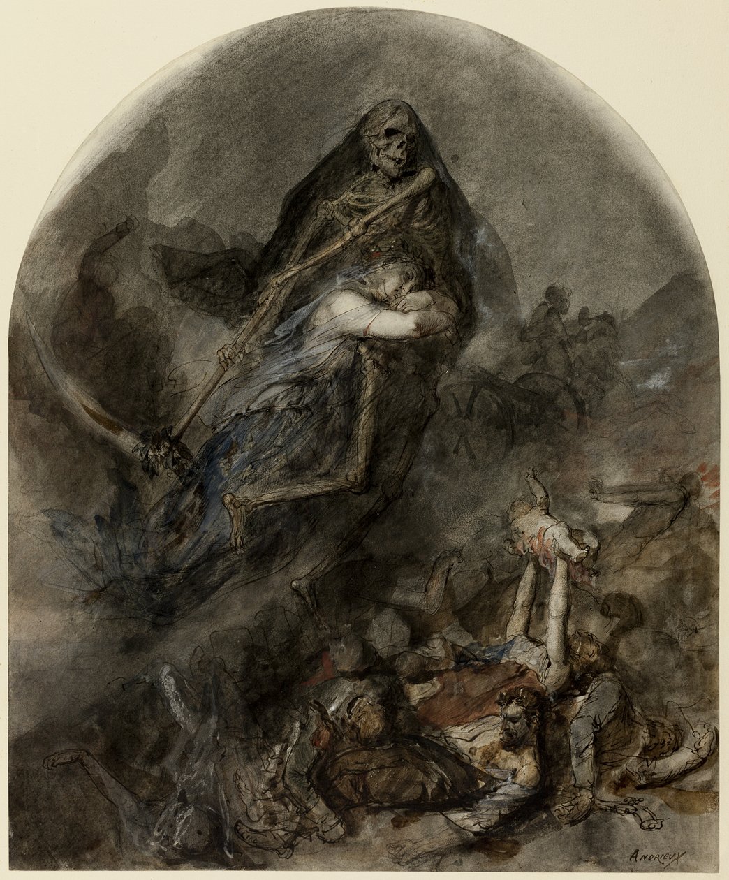 Ölüm Alegorisi by Clément Auguste Andrieux