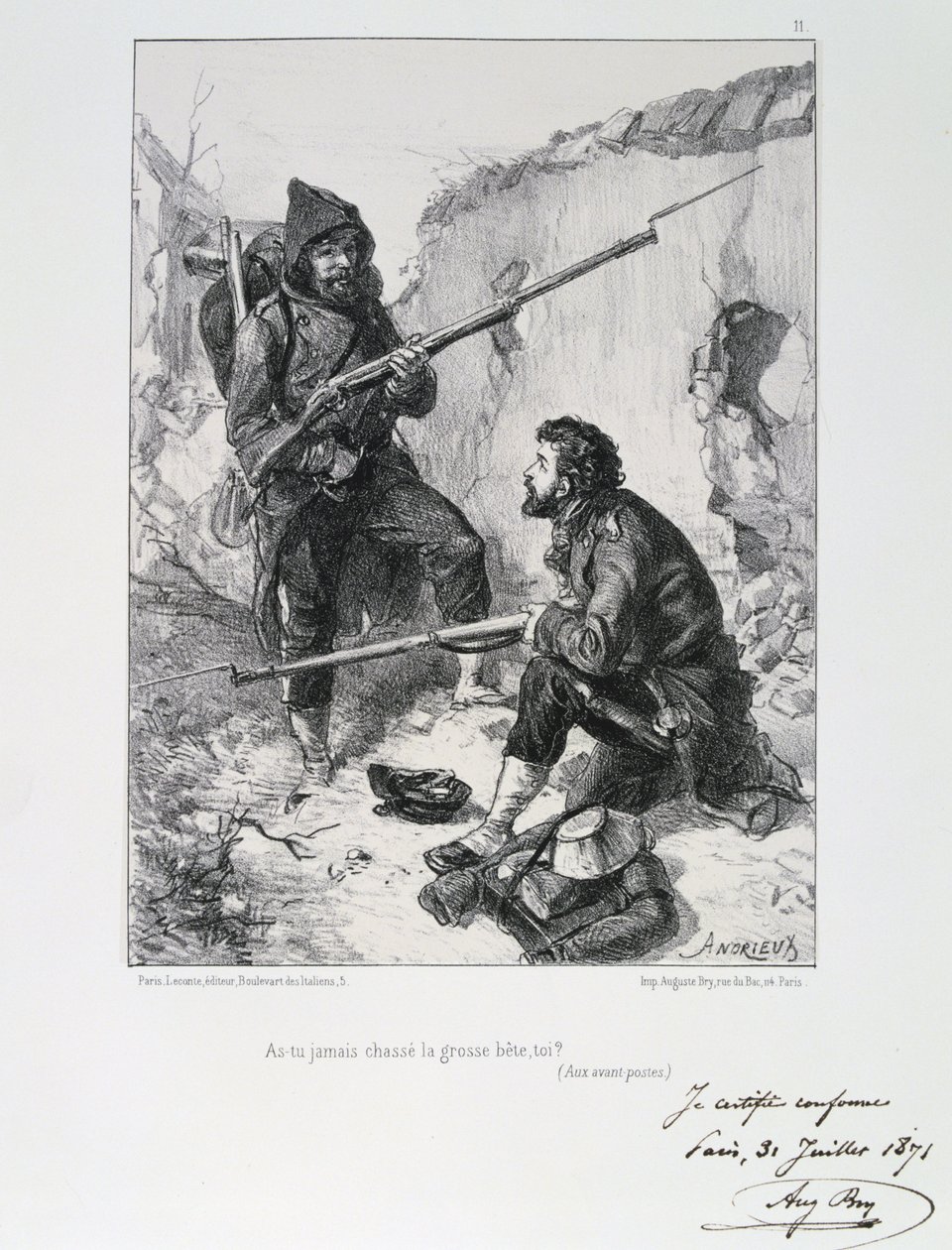 1870-1871 Fransa-Prusya Savaşı. Paris Kuşatması 19 Eylül 1870-28 Ocak 1871. Paris