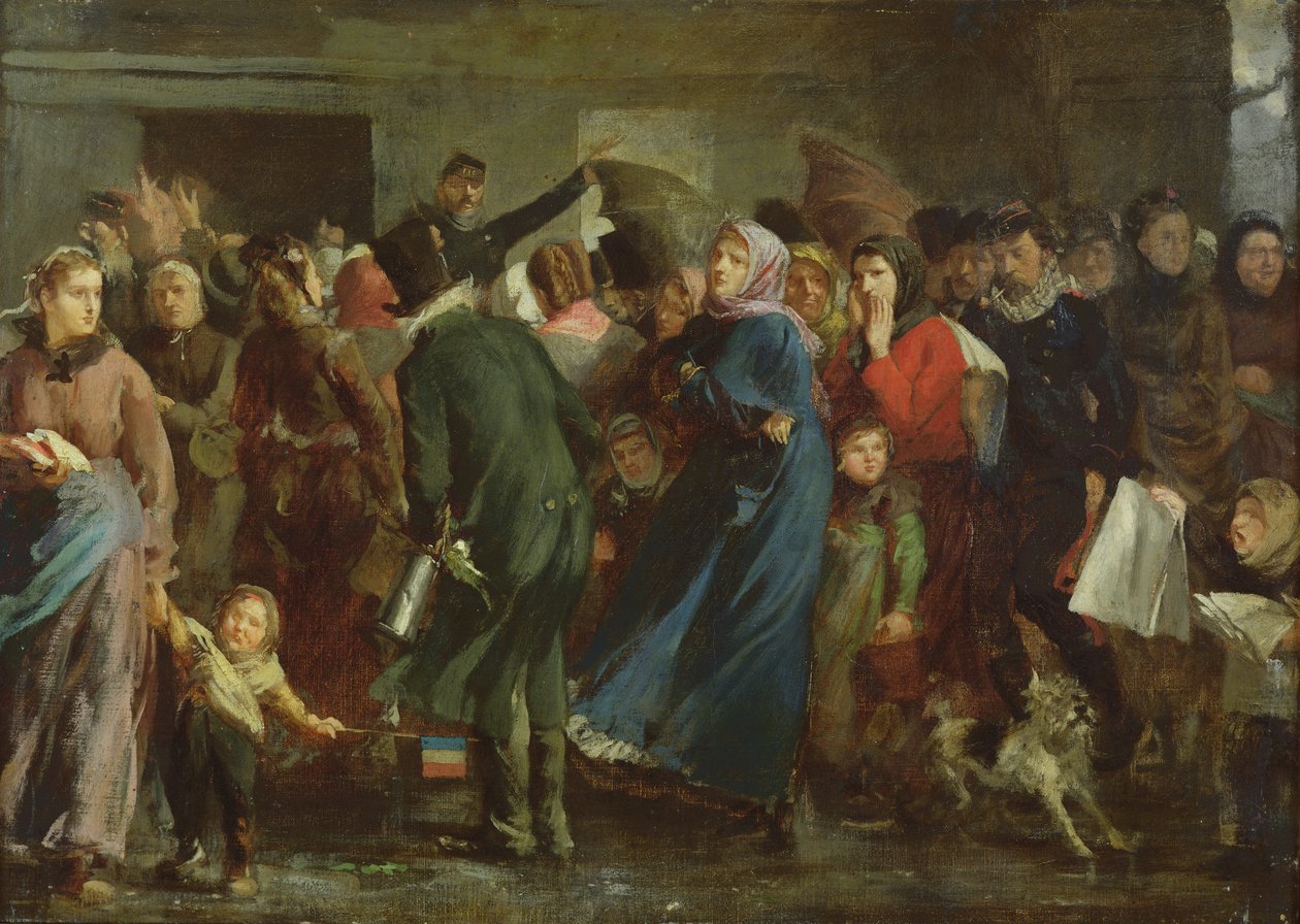 Kasap Dükkanında Kuyruk by Clément Auguste Andrieux