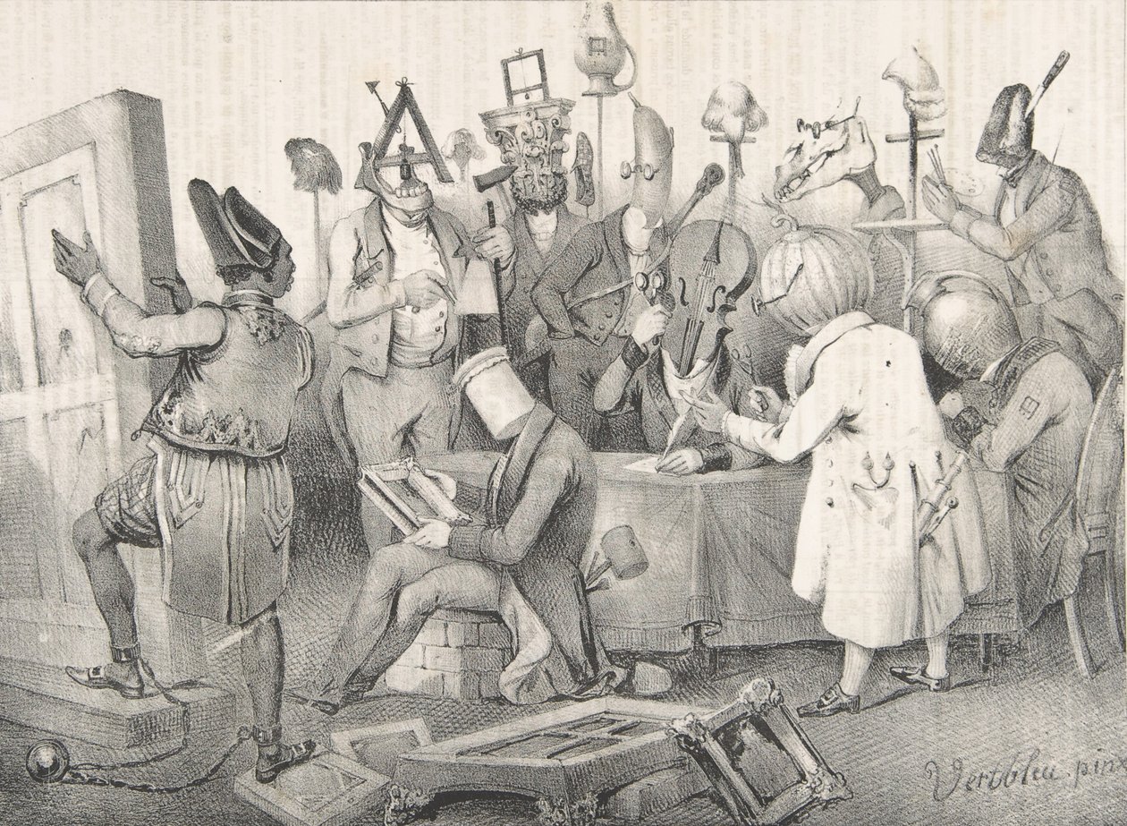 Ünlü Resim Jürisi. 1841 Salonu, 20 Mart 1841. by Clément Pruche