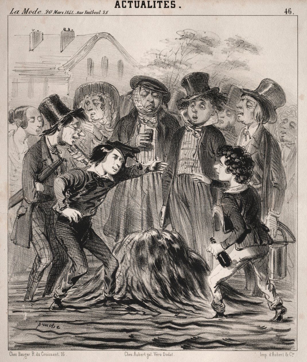 Haberler: Ha hey Felix! bu yüzden çabuk gel!, 1841. by Clémente Pruche