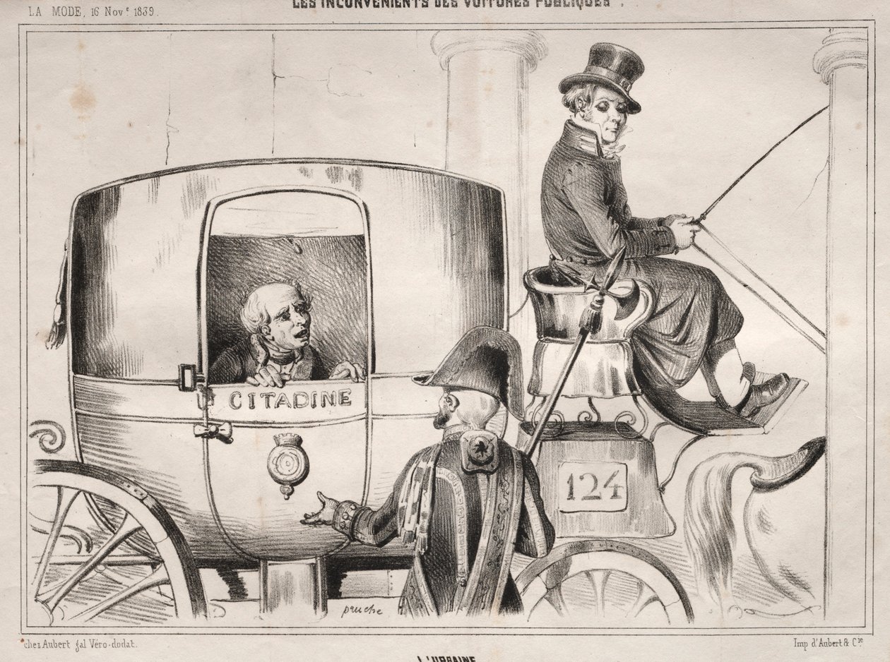 Haberler: Kamu Arabalarının Dezavantajları: LUrbaine, 1839. by Clémente Pruche