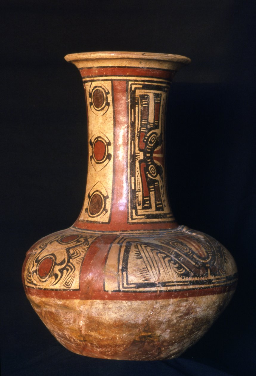 Yüksek boyunlu çömlek, Erken Kokle evresi, MS 700-800 (seramik) by Cocle Culture