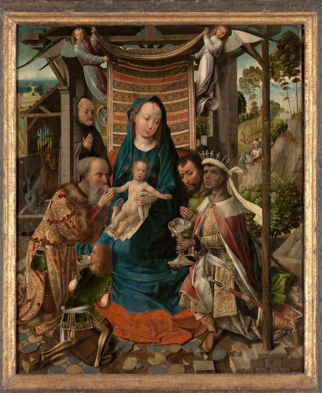 Büyücülerin Hayranlığı (panel üzeri yağlıboya) by Colijn de Coter