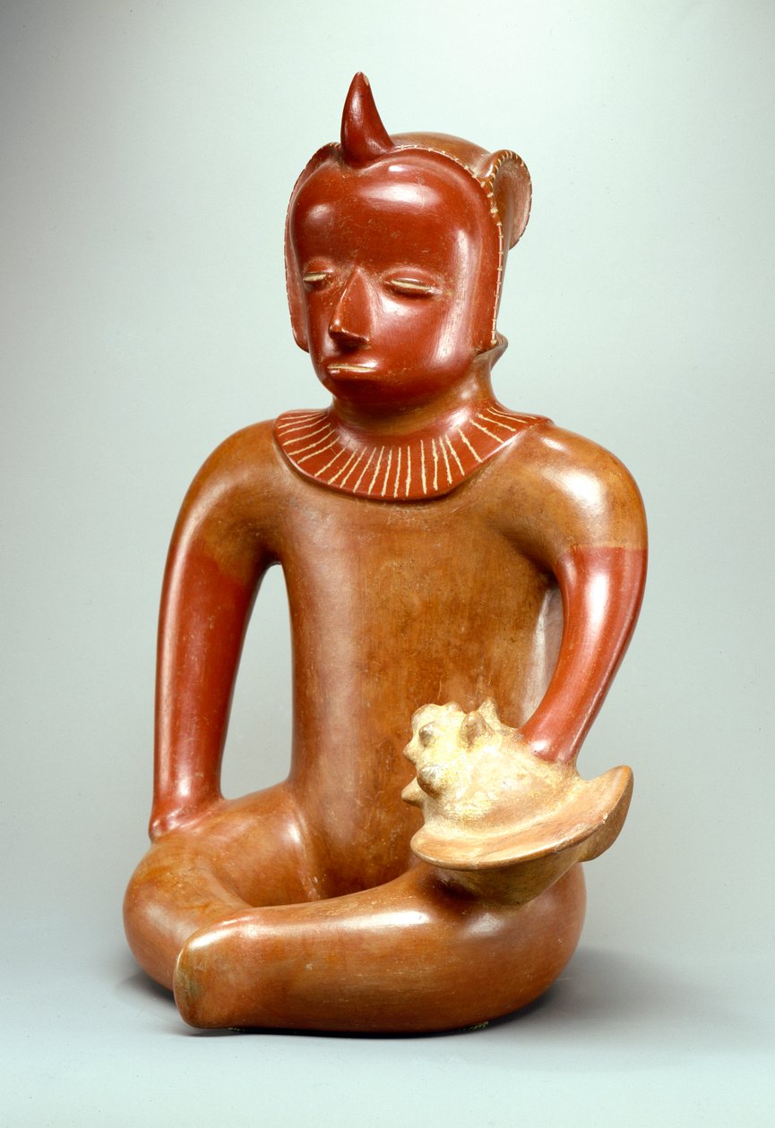 Oturan reis (toprak) by Colima Culture