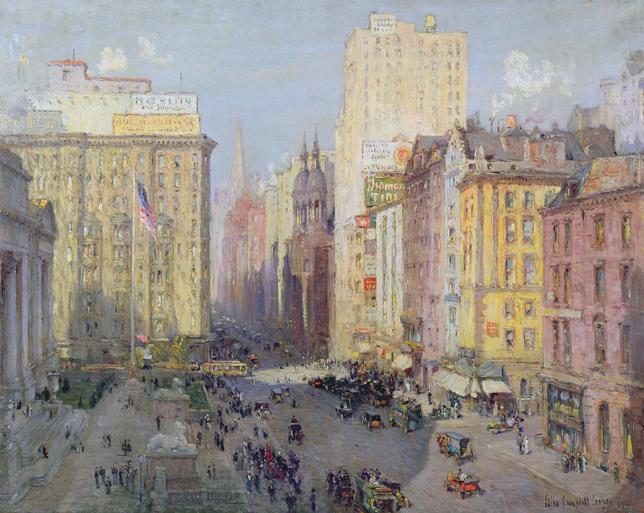 Beşinci Cadde, New York, 1913 by Colin Campbell Cooper