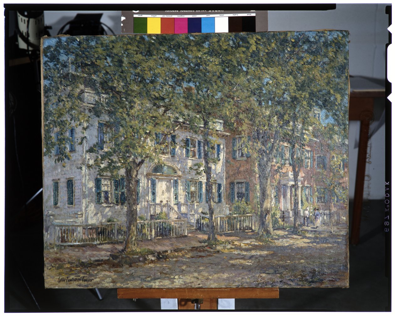 Yukarı Ana Cadde, Nantucket, Massachusetts by Colin Campbell Cooper