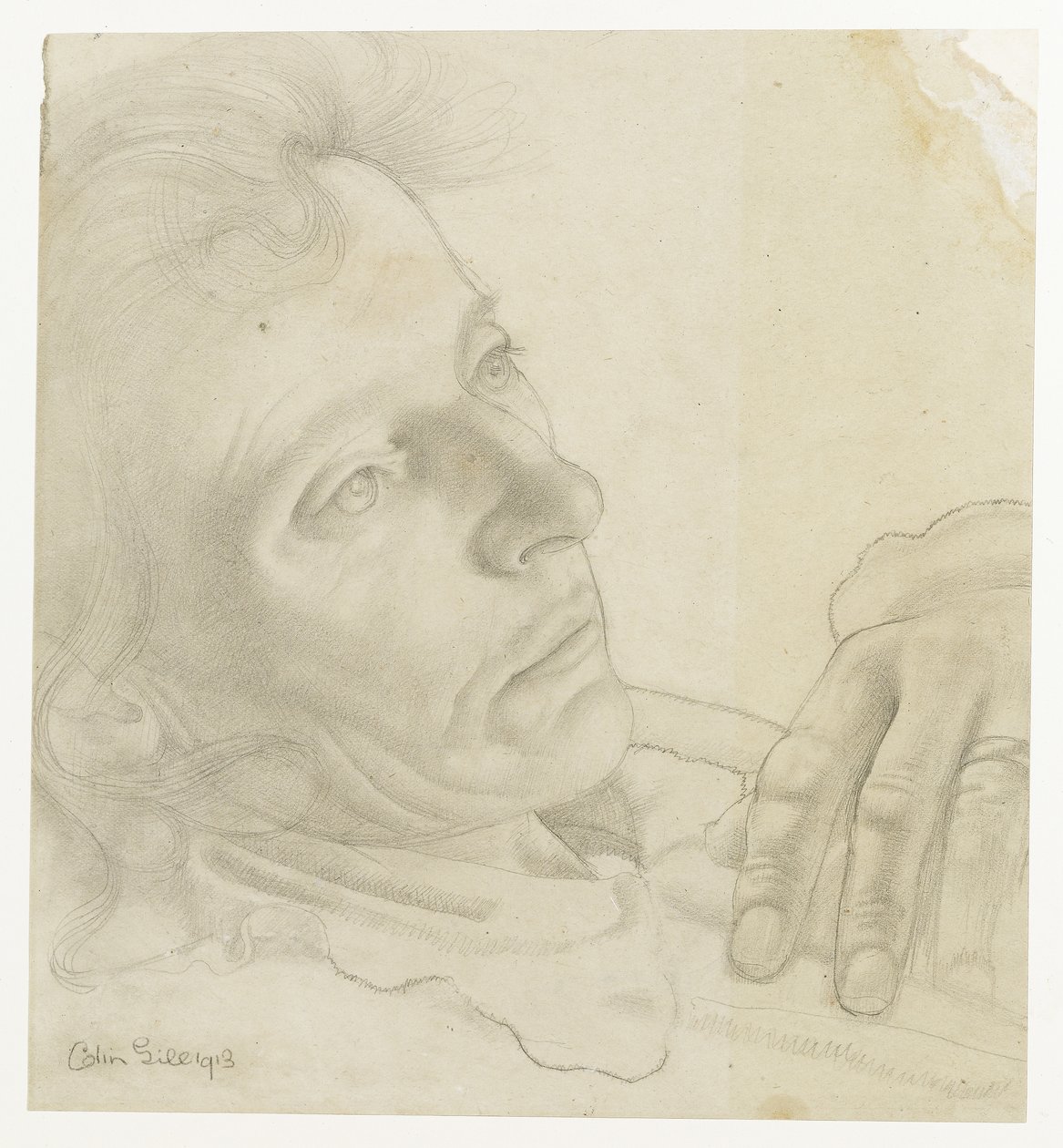 Colin Gill Kendi Portresi (?) 1913 by Colin Unwin Gill