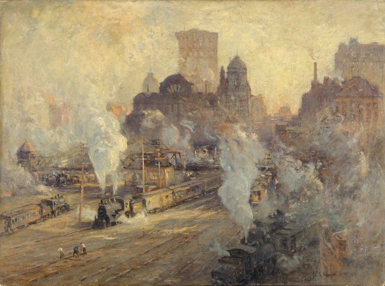 Büyük Merkez İstasyonu, 1909 by Colin Campbell Cooper