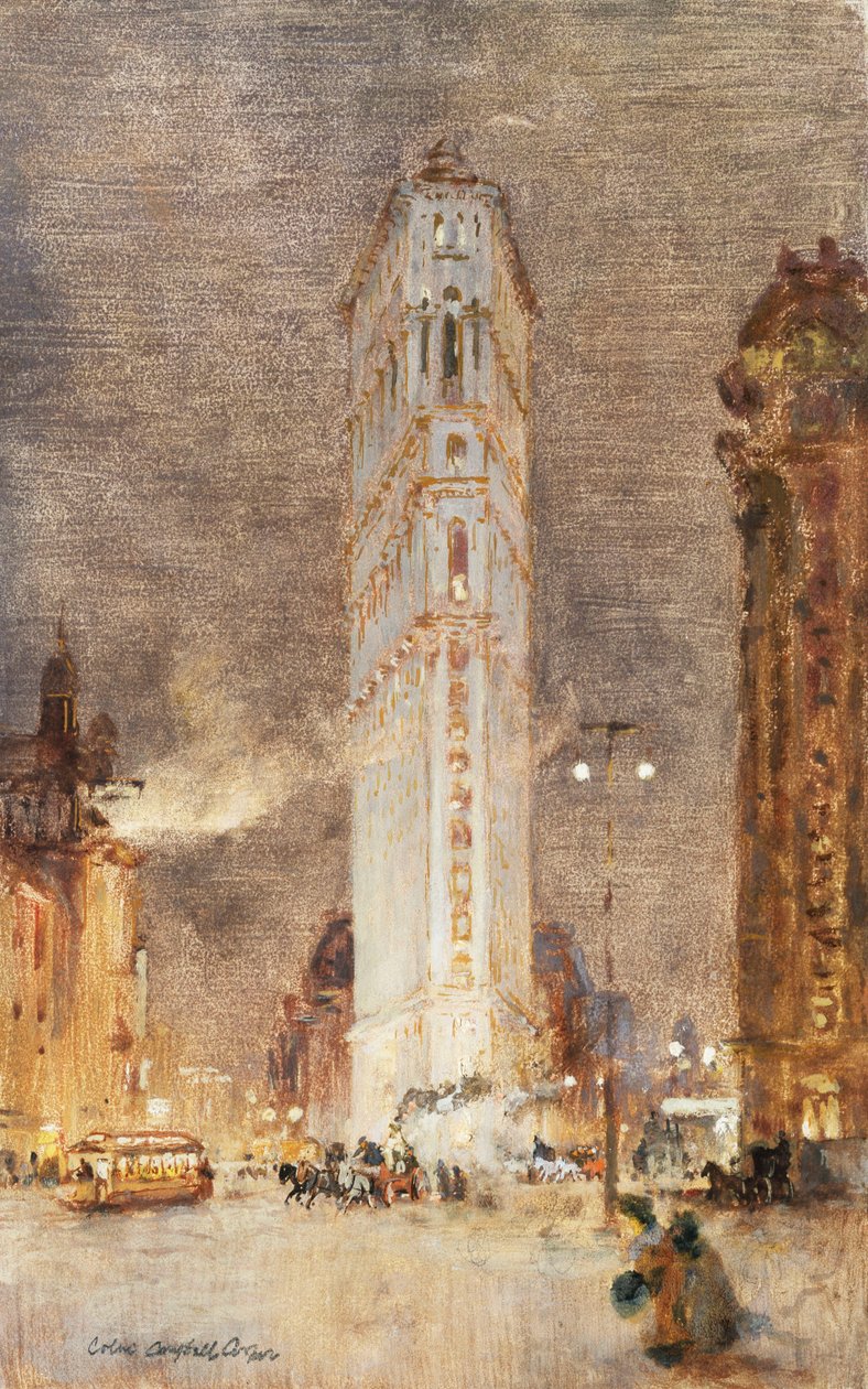 Yassı Demir Binası, New York by Colin Campbell Cooper