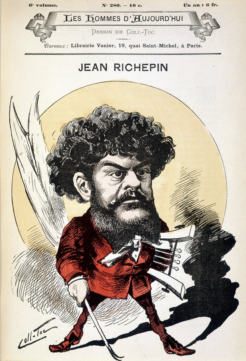 Jean Richepin (1849-1926), Fransız yazar. by Coll Toc