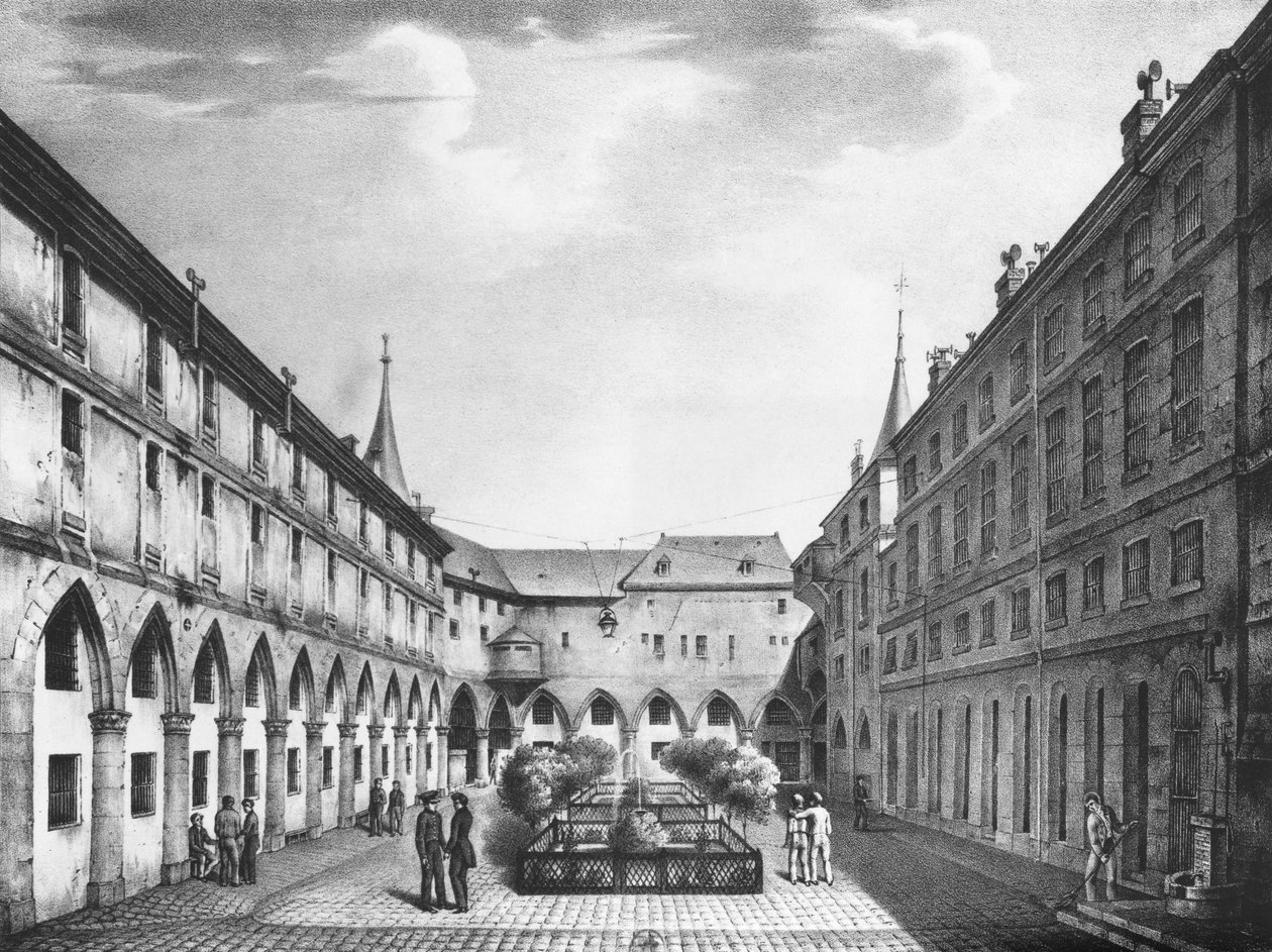Conciergerie Hapishanesindeki Erkekler Avlusu