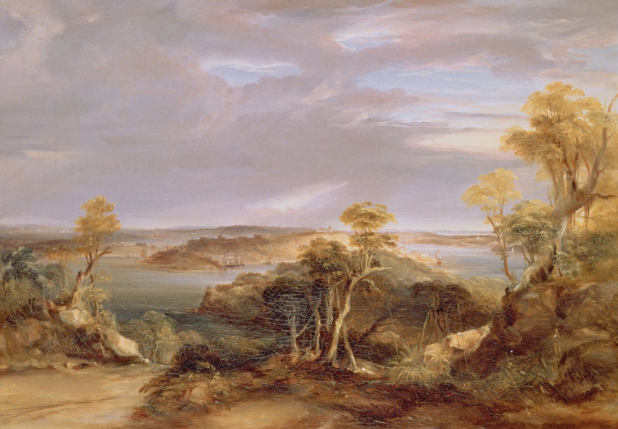 Kuzey Kıyısından Sidney ve Botanik Körfezi, 1840 by Conrad Martens