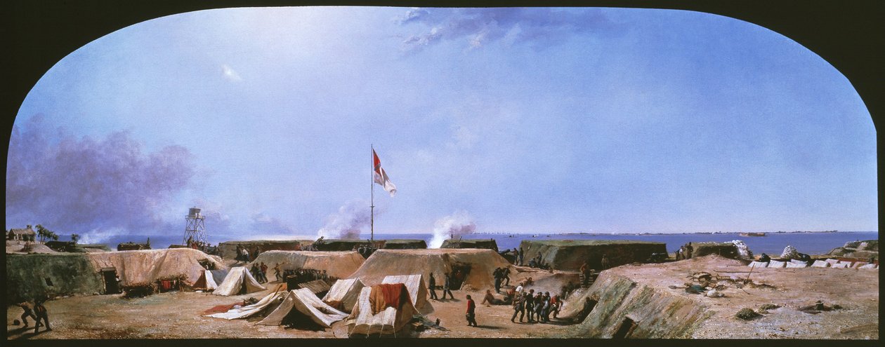 Bombardment of Fort Moultrie, Charleston Harbor, South Carolina  by Conrad Wise Chapman