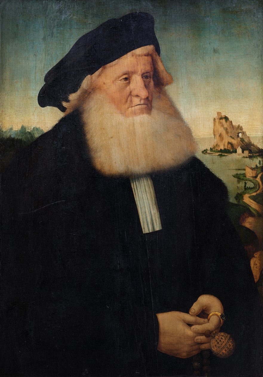 Sakallı bir beyefendinin portresi by Conrad (attr. to) Faber von Creuznach