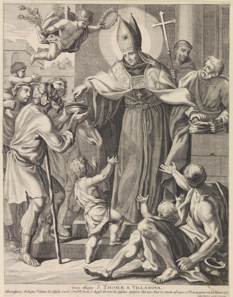 H. Thomas van Villanueva Vera effigies S. Thomae A Villanova (nesne üzerindeki başlık) by Conrad Lauwers