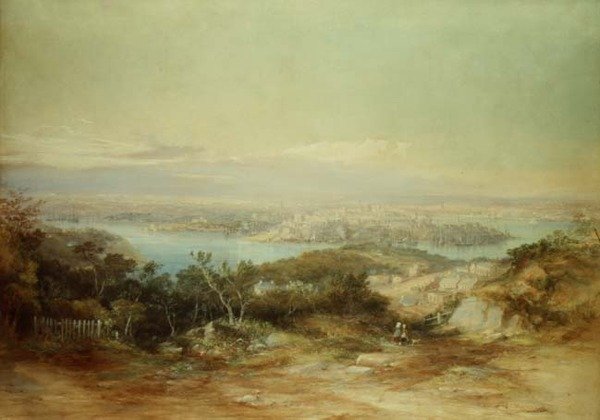 Kuzey Kıyısından Şehre Doğru Sidney Görünümü by Conrad Martens