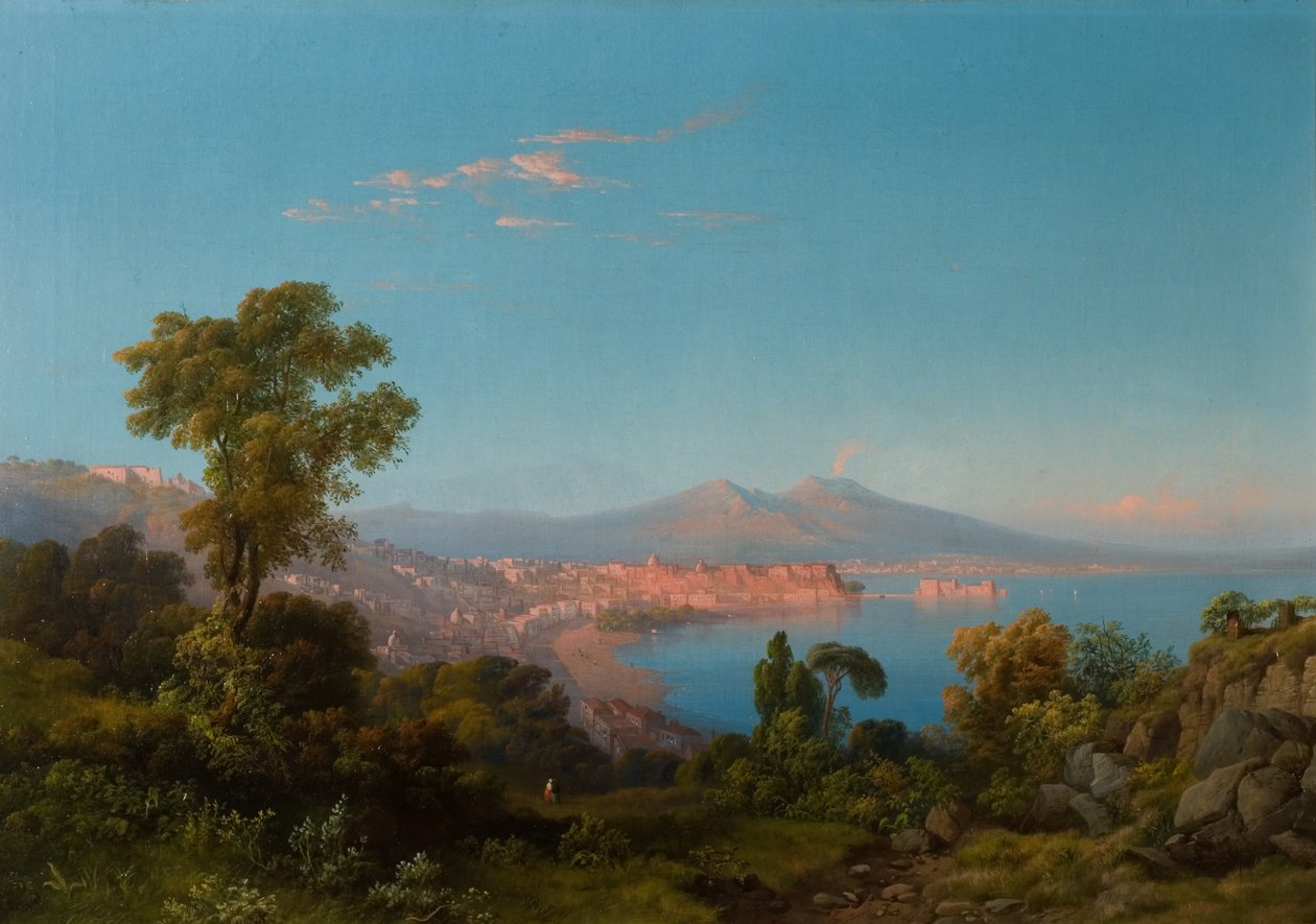 Napoli Körfezi manzarası by Consalvo Carelli
