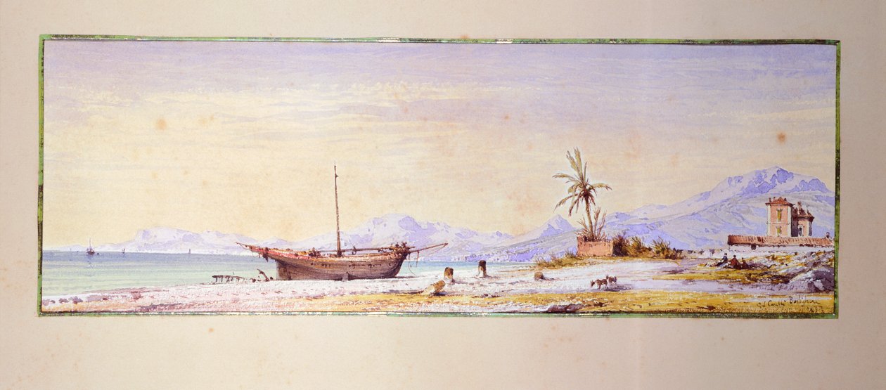 Bordighera Plajı, Consalvo Carelli (1818-1900), İtalya by Consalvo Carelli