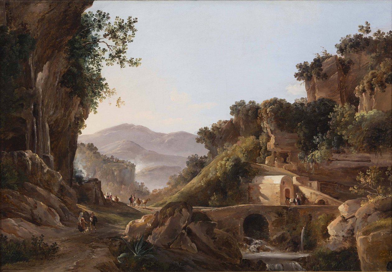 Cava de Tirreni, 1857. by Consalvo Carelli