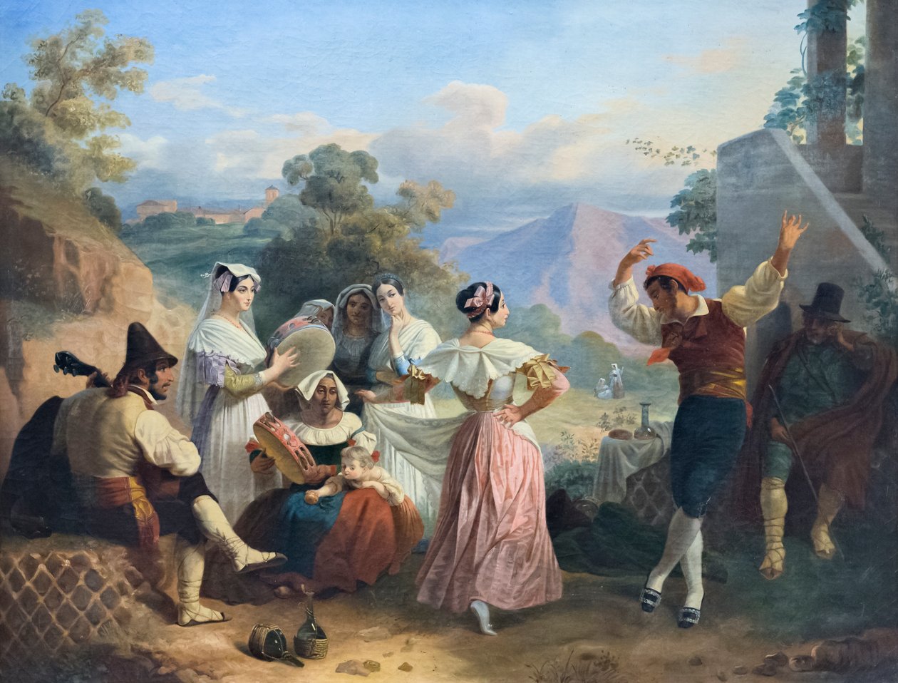 Geleneksel dans (tuval üzerine yağlı boya) by Consalvo Carelli