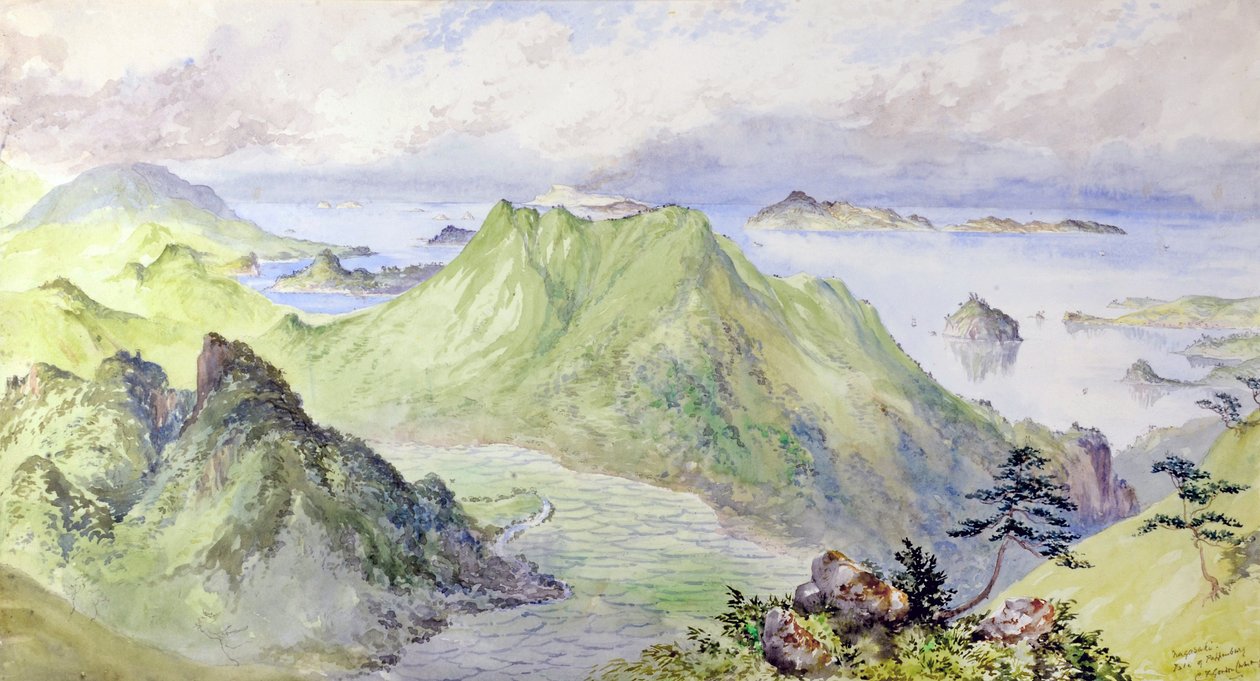 Nagasaki, Japonya: Pappenberg Adası by Constance Frederica Gordon-Cumming