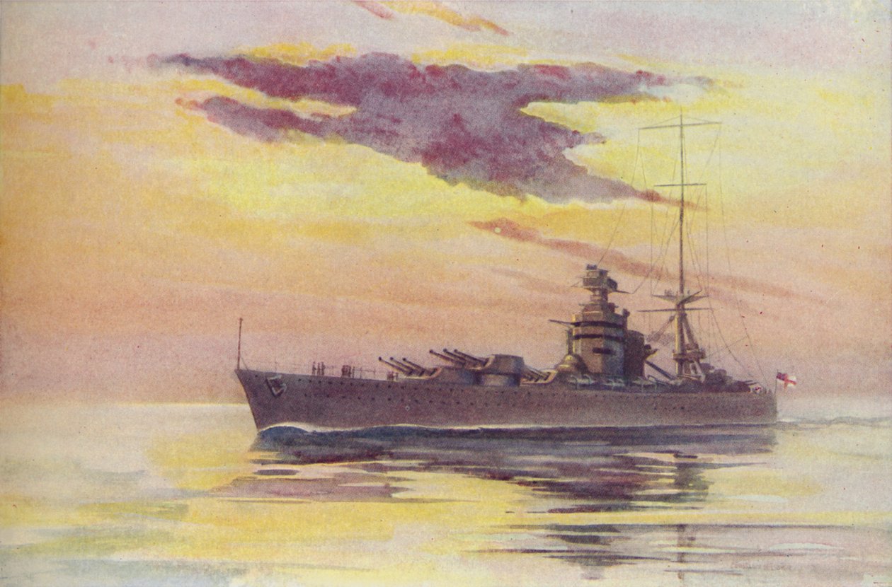 'Modern Bir Savaş Gemisi', 1910 by Constance N Baikie