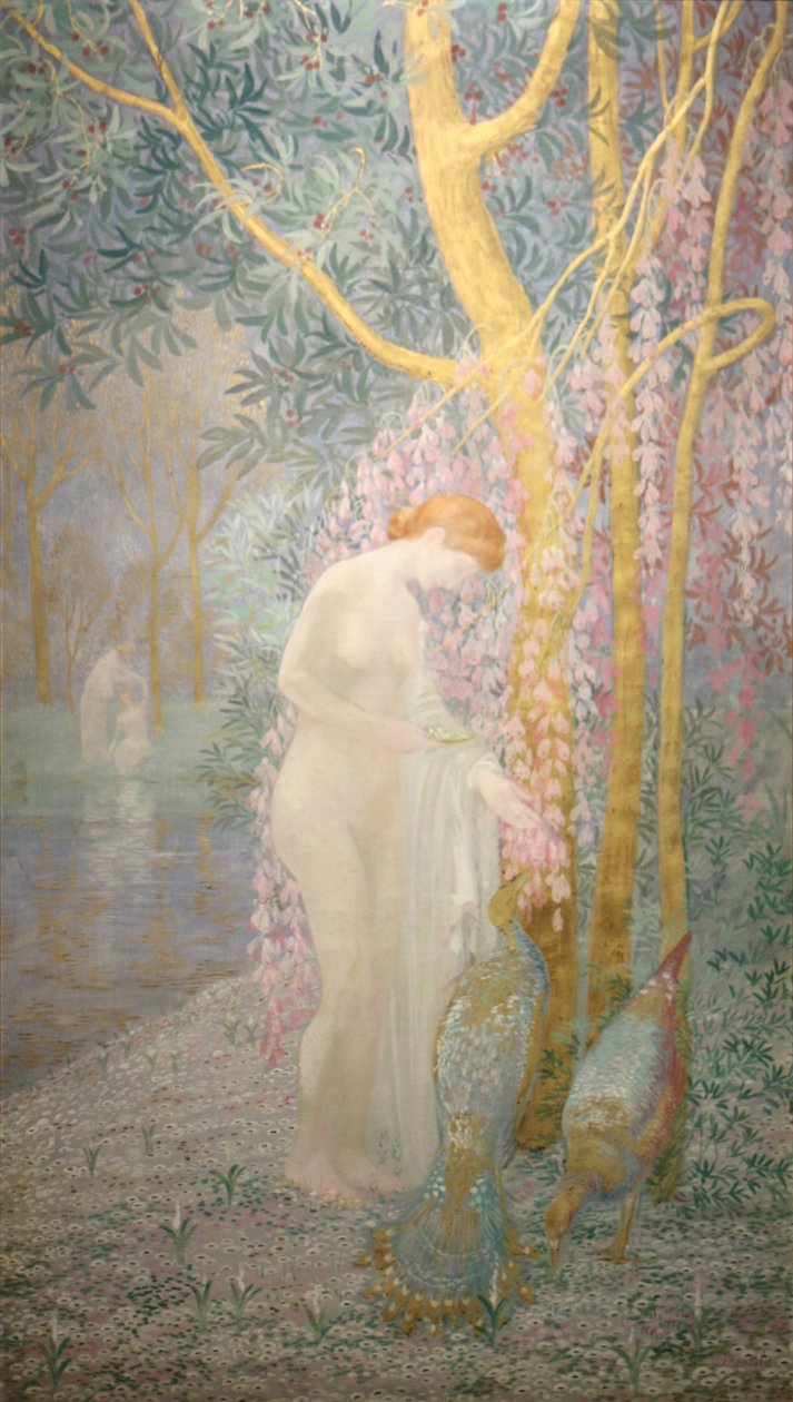 La femme au paon Türkçe: Tavus Kuşlu Kadın Nederlands: Tavus Kuşlu Kadın by Constant Montald