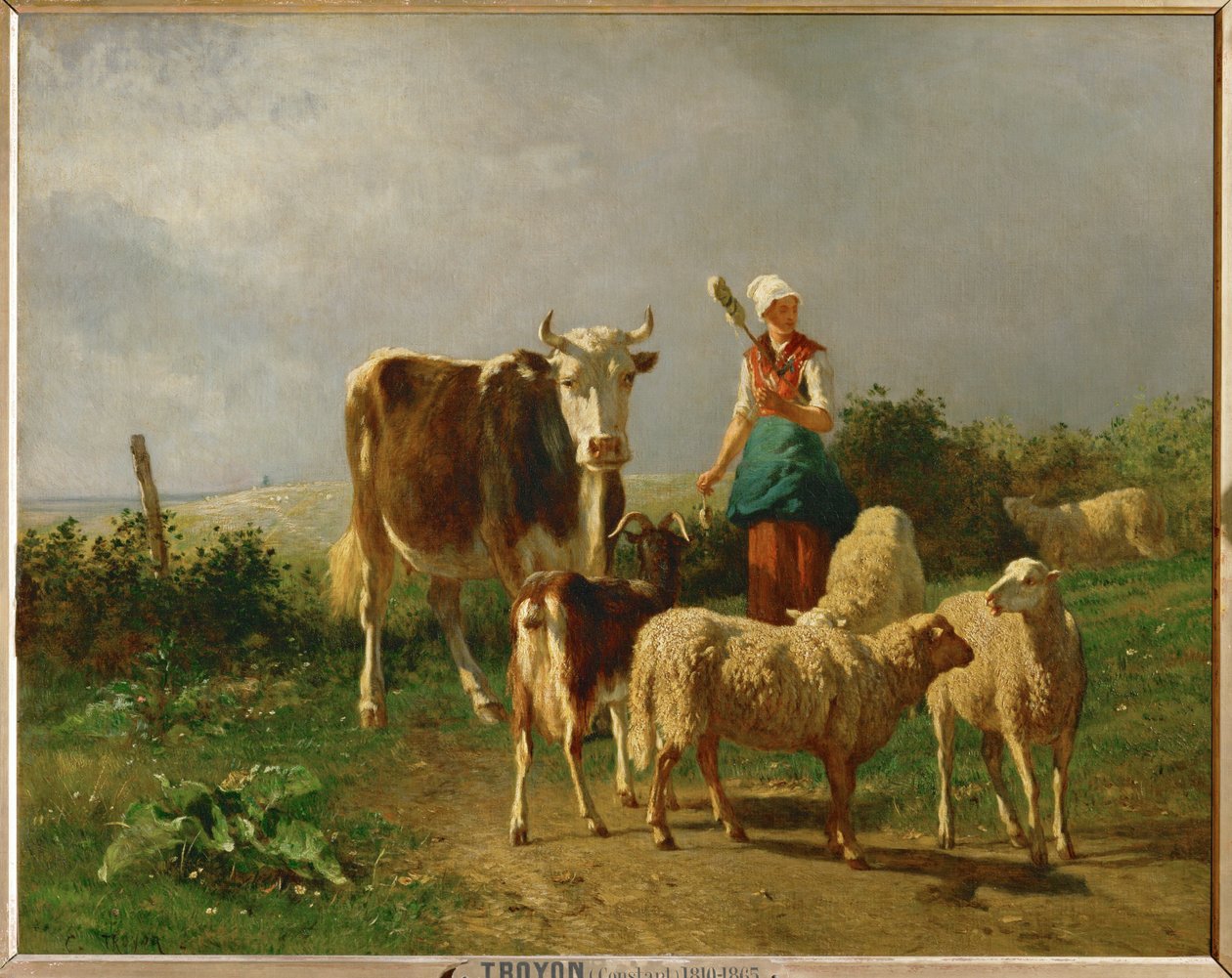 Le petit troupeau - küçük sürü ... by Constant-Emile Troyon