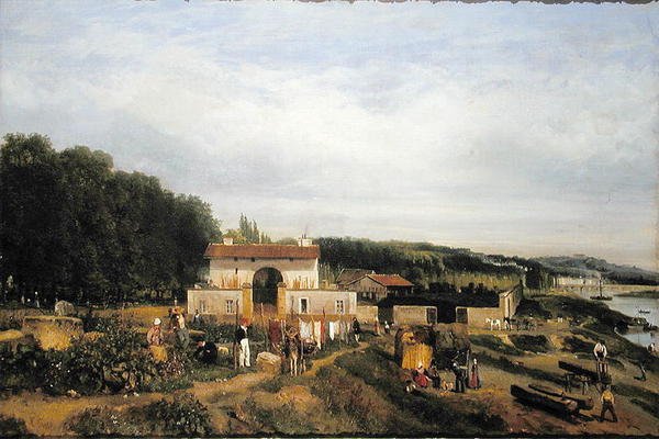 Sevr Köyü Girişi, 1834 by Constant Emile Troyon