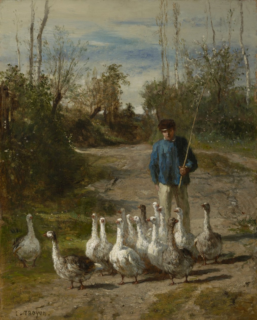 Kaz Çobanı, c.1850-55 by Constant Emile Troyon