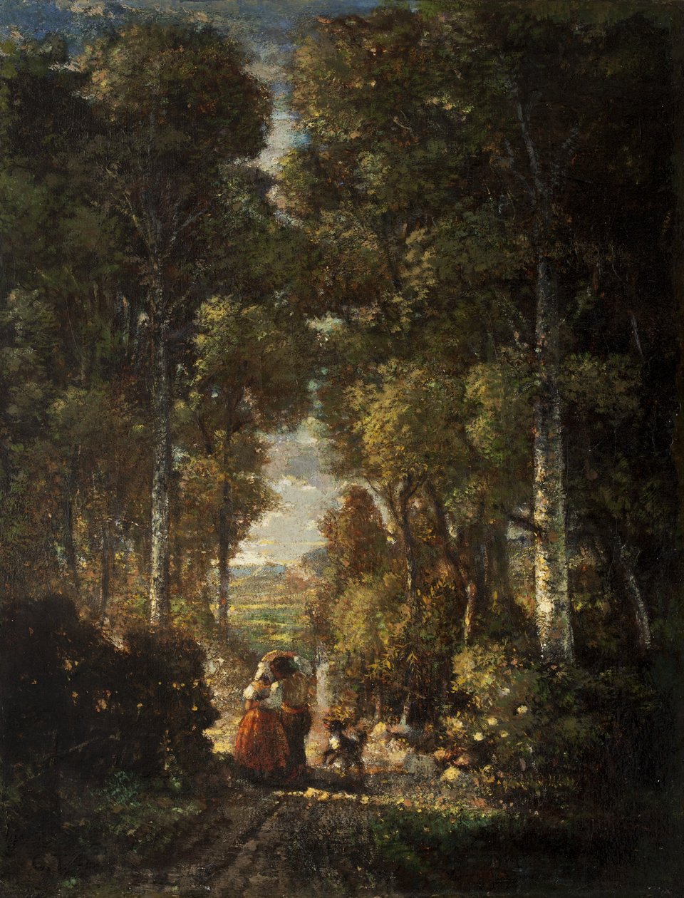 Köy Yolu (Le Chemin du Village) c.1830-60 by Constant Emile Troyon