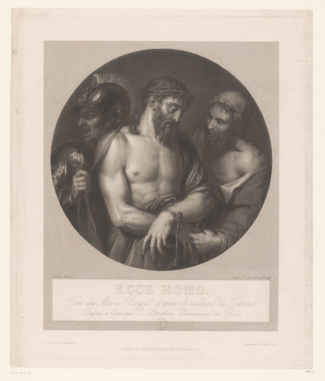 Ecce Homo Ecce Homo (nesne üzerindeki başlık) by Constant Louis Antoine Lorichon