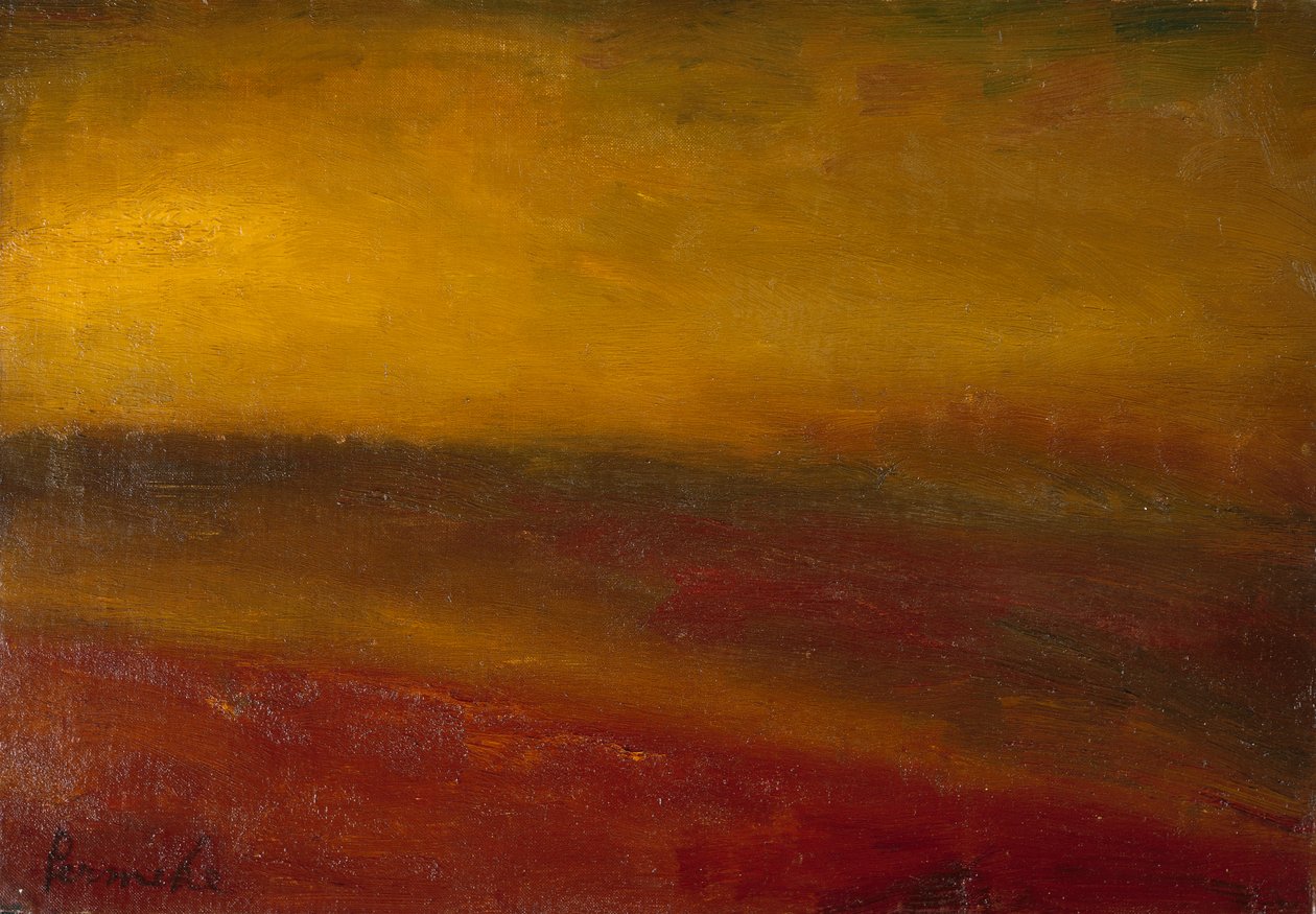 Gün Batımı Manzarası (tuval üzerine yağlı boya) by Constant Permeke