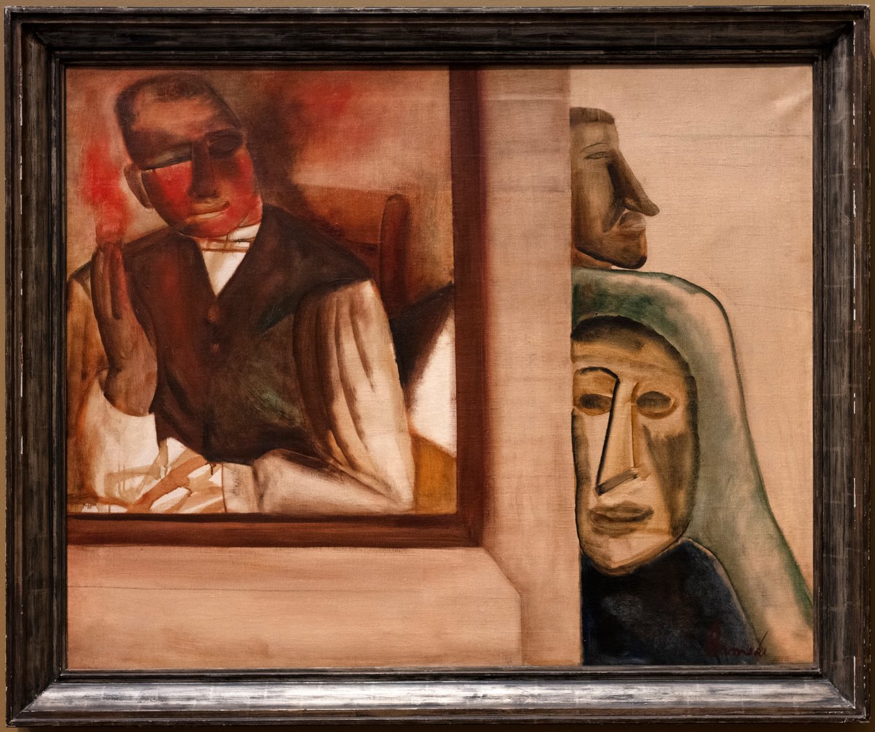 The Smoker, 1927 dolayları (tuval üzerine yağlıboya ve terebentin) by Constant Permeke